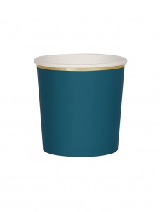 Meri Meri Ποτήρι Χαμηλό (Κούπα) Dark Green 260ml