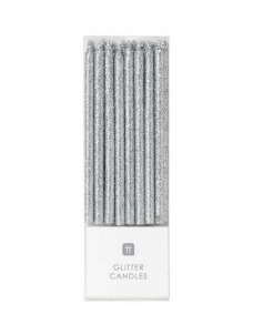 Talking Κεράκια Ασημί Glitter Talking Κεράκια Ασημί Glitter