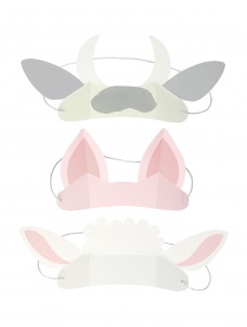 Meri Meri Μάσκα On the Farm Animal Ears