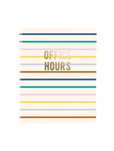 Σημειωματάριο Σπιράλ Office Hours Stripes