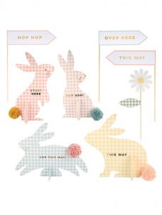 Meri Meri Gingham Bunnies Egg Hunt Kit