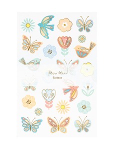 Τατουάζ Birds & Butterflies (2 sheets)