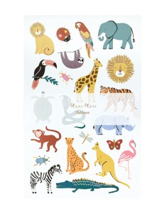 Τατουάζ Wild Animals (2 sheets)