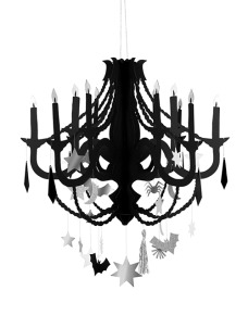 Διακοσμητικός Πολυέλαιος Black Paper Chandelier