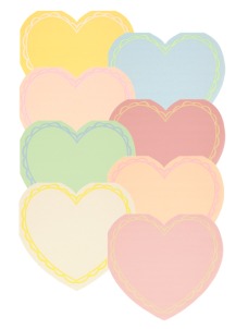 Χαρτοπετσέτα Μεγάλη Pastel Καρδιά (16τμχ)