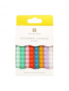 Κεράκια Πολύχρωμα Bobble ( 8τμχ )