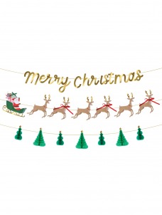 Γιρλάντα με Έλκηθρο & Τάρανδους Γιρλάντα με Έλκηθρο & Τάρανδους