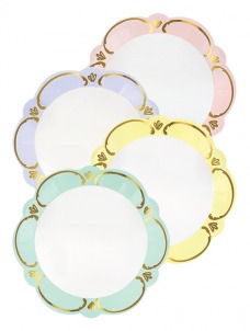 Πιάτα Φαγητού Rococo Παστέλ ( 8 τμχ )