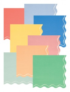 Χαρτοπετσέτες Μεγάλες Mixed Wavy Line ( 16 τμχ ) Χαρτοπετσέτες Μεγάλες Mixed Wavy Line ( 16 τμχ )