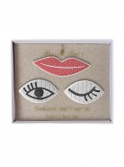 Meri Meri Eyes & Lips Καρφίτσες 3τμχ