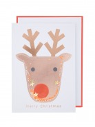 Meri Meri Ευχετήρια Χριστουγεννιάτικη Κάρτα Shaker Reindeer 