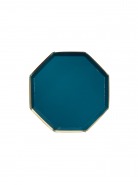 Meri Meri Πιάτο Γλυκού Οκτάγωνο Dark Green