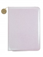 White Glitter Folio Organizer 