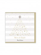 Ευχετήρια Χριστουγεννιάτικη κάρτα Merry & Bright 