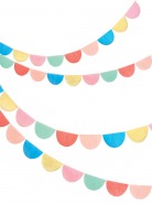 Meri Meri Γιρλάντα Rainbow Tissue Paper Scallop