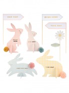 Meri Meri Gingham Bunnies Egg Hunt Kit