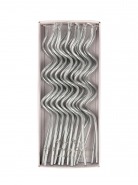 Meri Meri Κεράκια Swirly Ασημί Meri Meri Κεράκια Swirly Ασημί