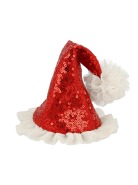 Hair Clip Sequin Santa Hat