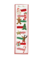 Meri Meri Jolly Christmas Hair Clips ( 8τμχ )