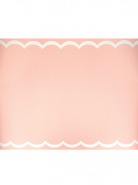 Ράνερ Διακόσμισης Scalloped Edge Pink Red