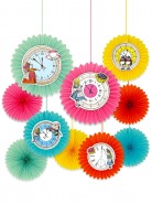 Κρεμαστά Διακοσμητικά Truly Alice Clock Fans ( 10τμχ ) 