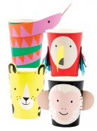 Ποτήρια 3D Jungle Jamboree ( 8 τμχ )