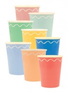 Ποτήρια Mixed Wavy Line ( 8 τμχ ) Ποτήρια Mixed Wavy Line ( 8 τμχ )